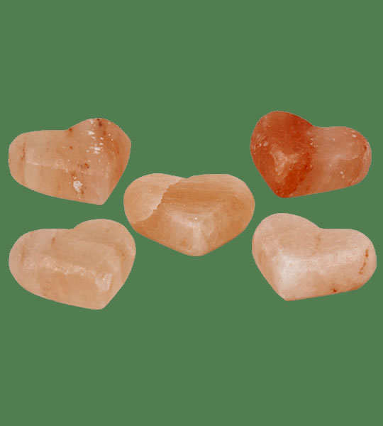 Himalayan Salt Massage stone Heart 5 units